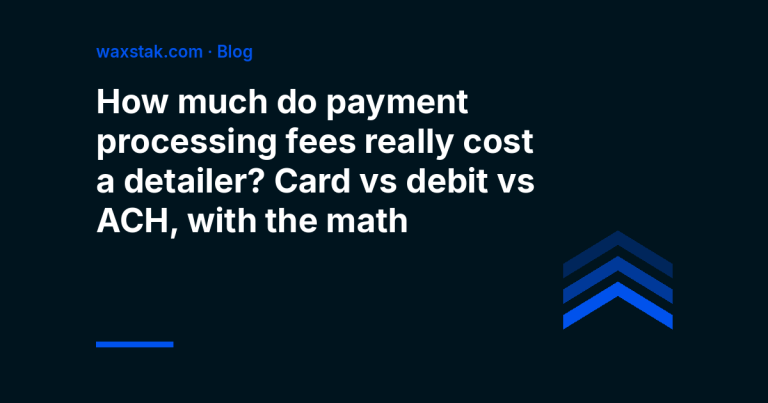 Article cover: how much payment processing fees really cost a detailer